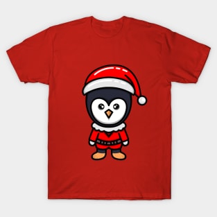 kawaii christmas penguins T-Shirt